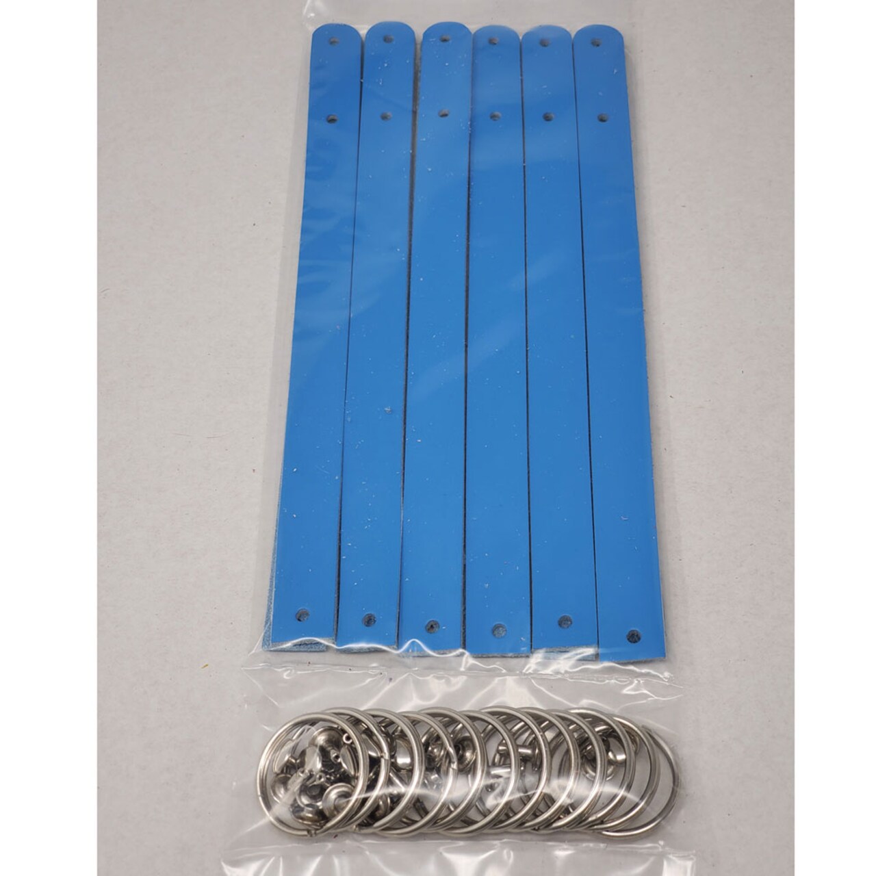 Blank Leather Keyrings 12 Pack – Pre-Cut Blanks with Hardware for Hot, Foil Stamping & Engraving